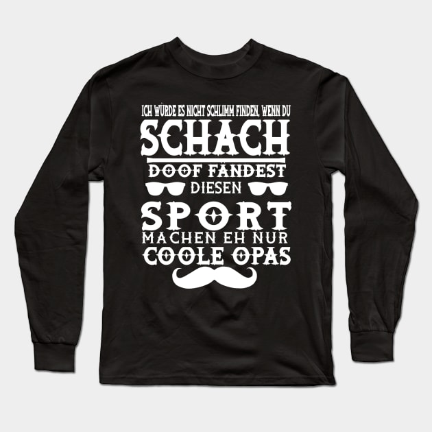 Schach Denksport Geschenkidee Geburtstag Dame Long Sleeve T-Shirt by FindYourFavouriteDesign